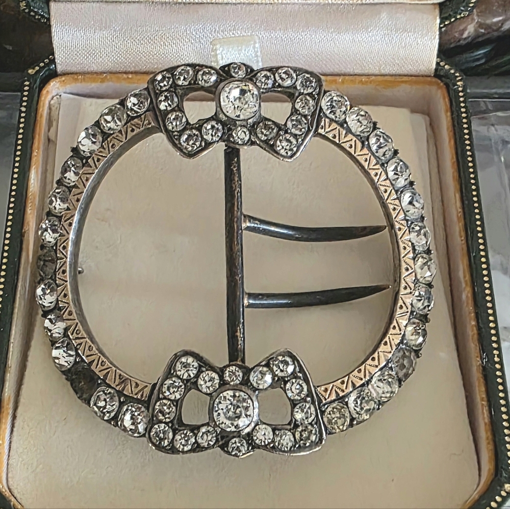 ANTIQUE FRENCH PASTE BUCKLE
